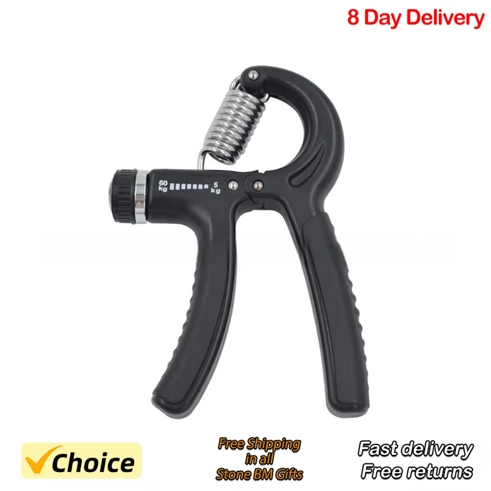 5-60kg Adjustable Hand Grip Strength Strengthener Trainer Full Set With Counter Wrist Forearm And Hand Exerciser For Muscle