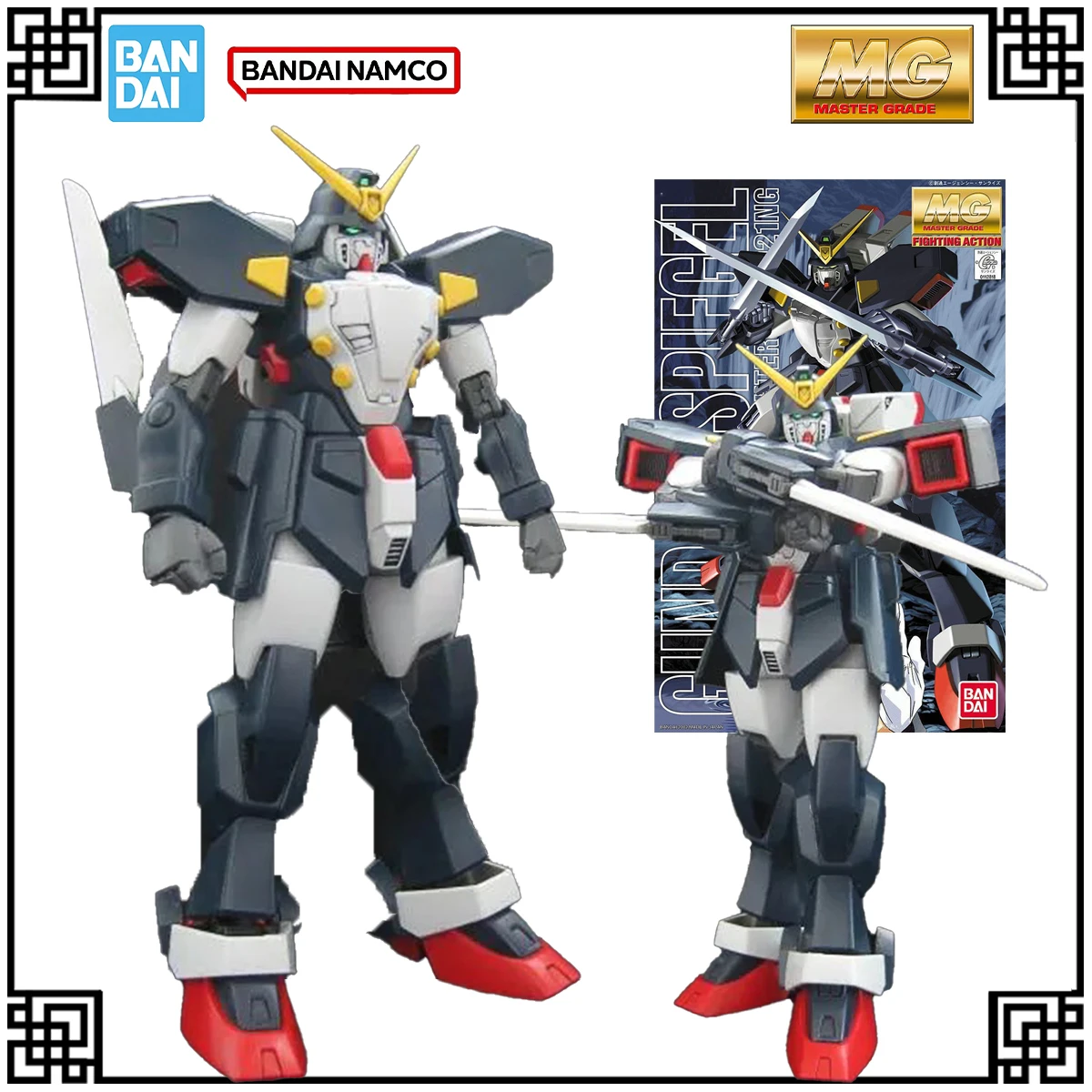 

В наличии, оригинальный комплект модели Bandai Gundam MG 1:100 Spiegel Gundam, фигурки героев, игрушки, детские подарки, рождественские подарки