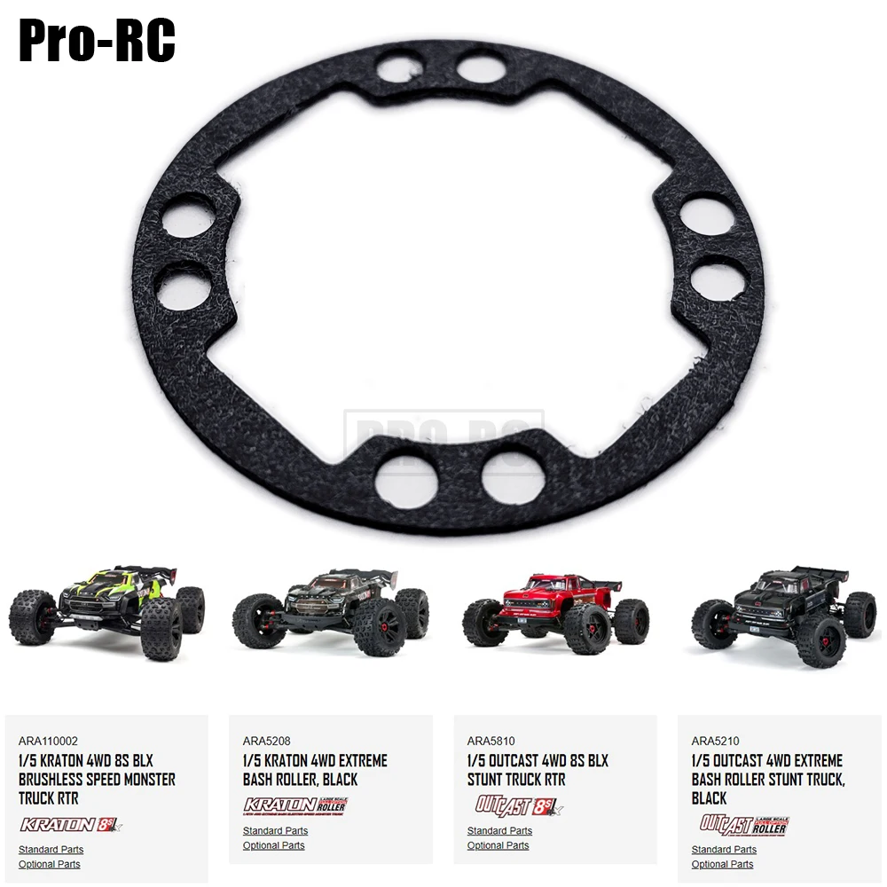 ARA310936 Diff Gasket Non-Asbestos Upgrade for ARRMA 1/5 Kraton / Outcast 8S ROLLER EXB RC SPEED MONSTER TRUCK Car