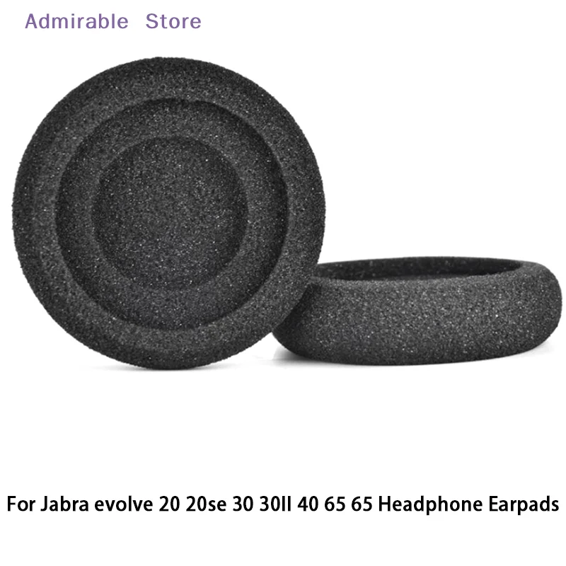 Coussinets d'oreille de remplacement pour casques Evolve 20, 20se, 30, 30II, 40, 65, 65, en mousse à mémoire de forme souple.