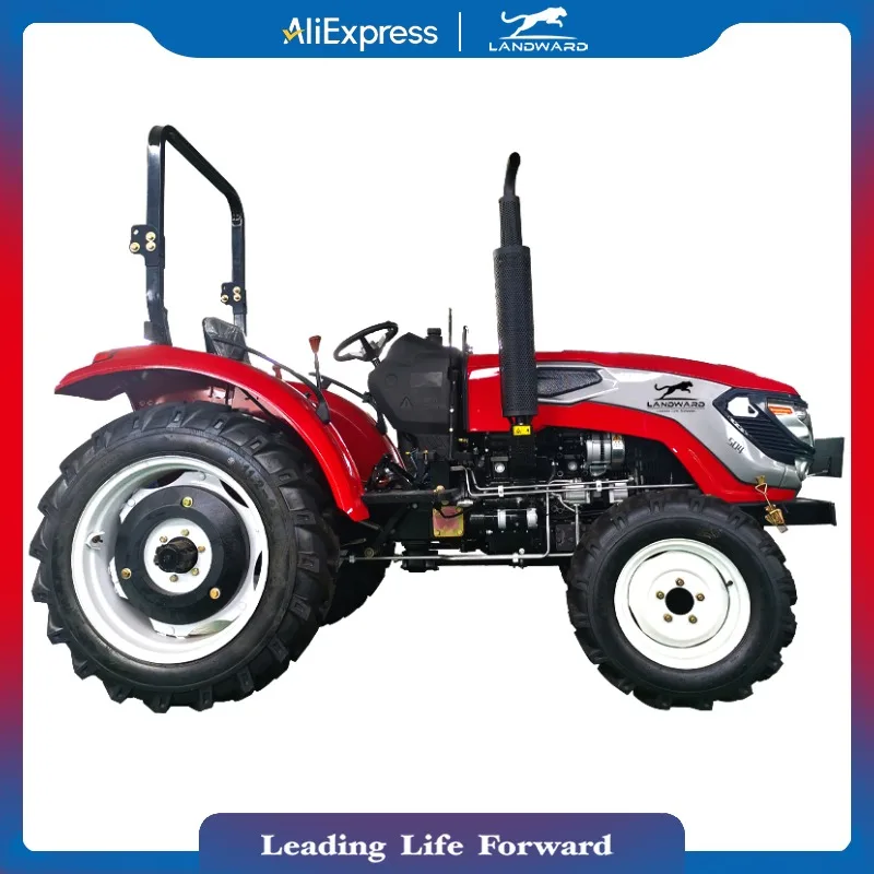 Hot Sale Agricultural Traction Drive Operation Machinery 4WD Off-Road Tractor Small Household Use Transportation Tool Customized