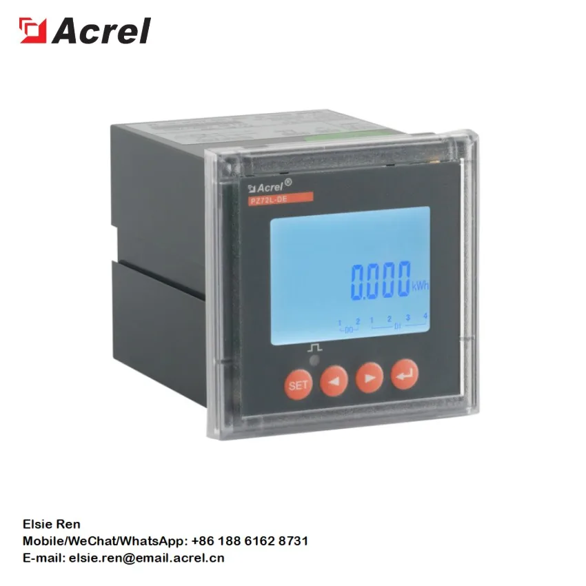 ACREL PZ72L-DE DC Power Meter DC Panel Energy Meter with RS485 / CE