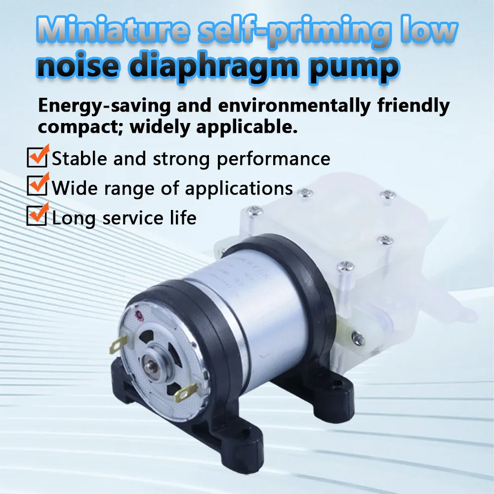 12V 24v 545 Diaphragm Pump Quiet Computer Water Cooling DC Micro Self Priming  Pump Tea Set