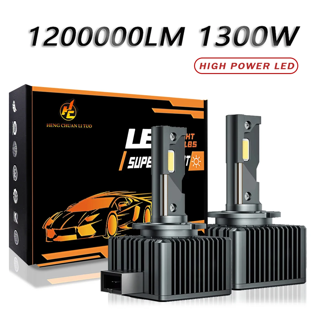 1200000LM 1300W D1S D3S LED Headlight D Series D2S D4S D1R D2R D3R D8S Plug&Play Auto Lamp 6000K CANBUS Turbo Led Light For Car