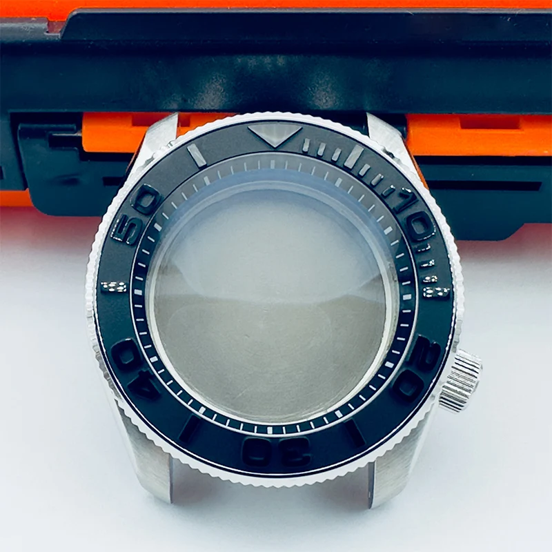 Watch Modify Parts 42mm Stainless Steel SKX007/SRPD Case Sapphire Crystal Suitable For NH35/36 Automatic Movement