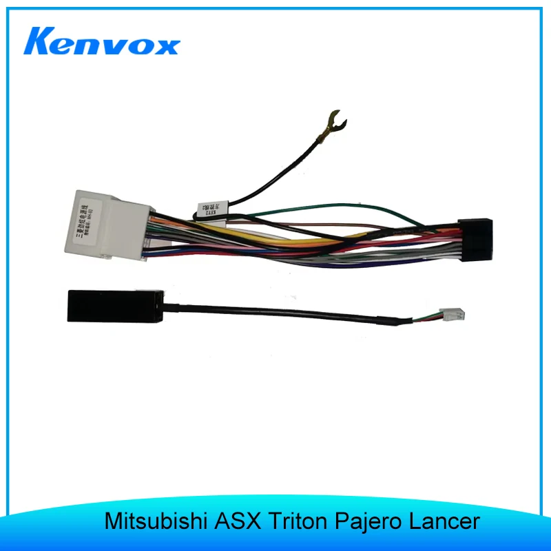 KENVOX For Mitsubishi ASX Triton Pajero Lancer 16 pin android car radio Wiring Harness Plug Power Cable connector adapter