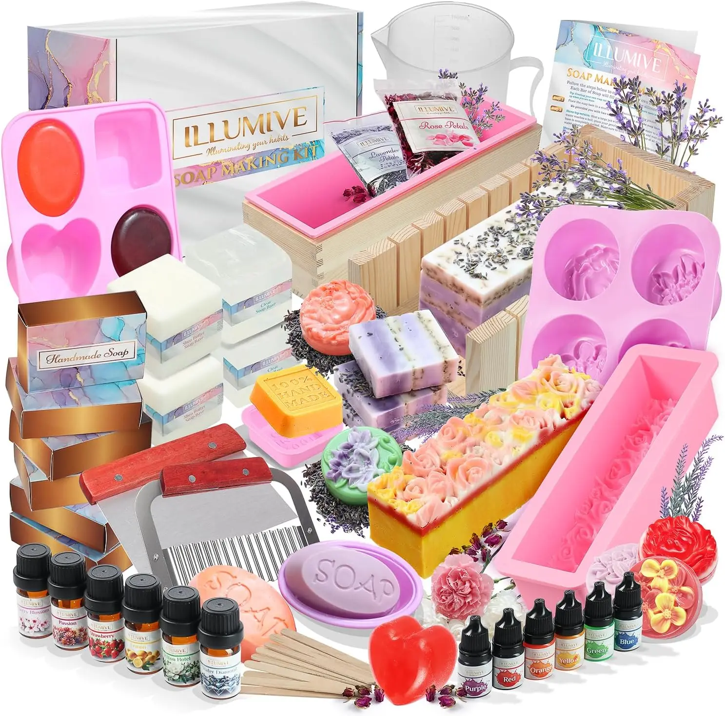 

Полный набор для самостоятельного изготовления мыла с принадлежностями, формами, ароматизаторами и подарочной коробкой для творческого рукоделия