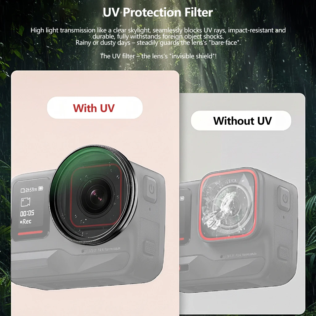 für Insta360 Ace Pro Action-Kamera CPL MCUV ND8 ND64 Filterset 49MM Wasserdichte Objektivfilter für Insta 360 AcePro Zubehör – Detail 3