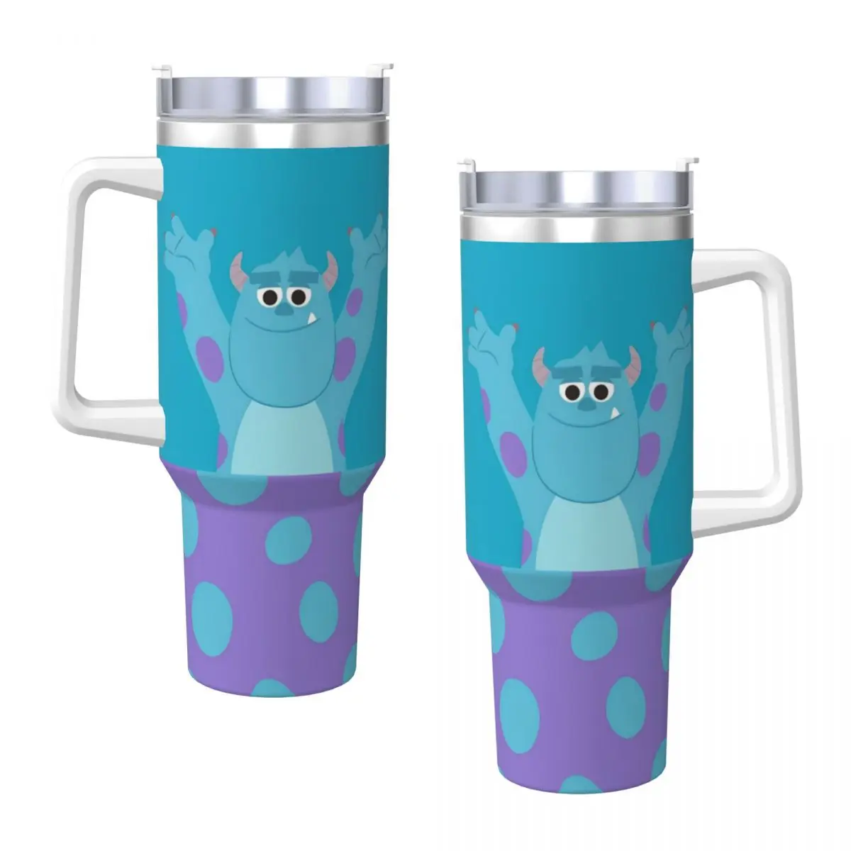 Stainless Steel Tumbler Monsters Inc Sullivan Cute Print Coffee Mug Keep Heat Hot Drinks Car Mugs Travel Design Water Bottle