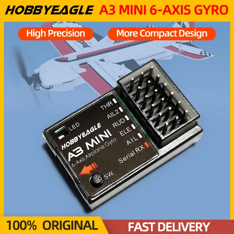 Hobbyeagle A3 Mini 6-Axis Gyro System Lite/Standard Flight Control FC Balancer Stabilizer PPM SBUS For RC Fixed Wing Airplane