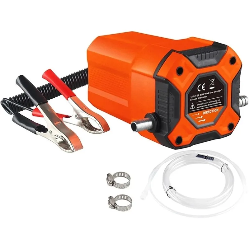 For Car Motorcycle Boat Oil Pump Electric Car Oil Suction Pump 12V 60W Fuel Delivery Engine Oil Crude Oil Fluid Suction Pump