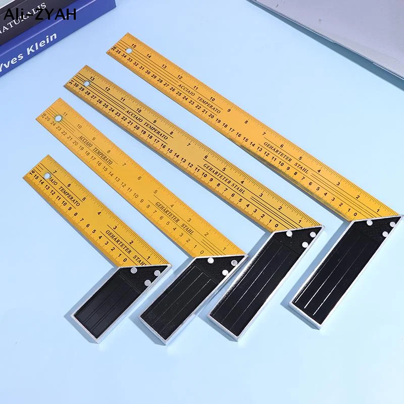 【A1】L-shaped Precision Scale Multifunctional Corner Ruler Metal Carpentry Squares For Woodworking Building And Framing Design