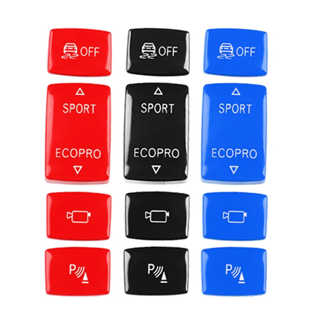 4Pcs Inner ESP Drive Mode Sport Button Radar Sensor Key Cover ABS For BMW 1 2 3 4 Series F20 F21 F22 F23 F30 F31 F34 F32 F33 F36
