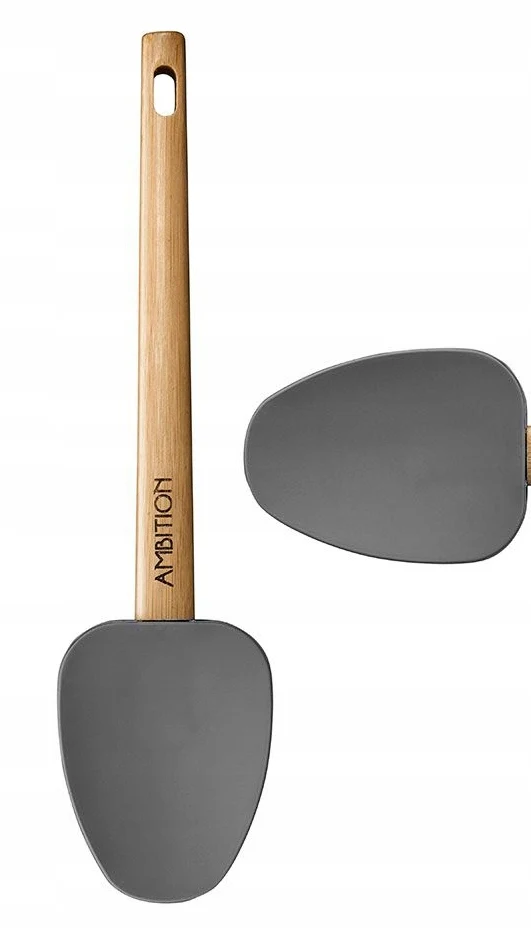 Spatule en silicone Ambition avec manche en bois 28 cm
