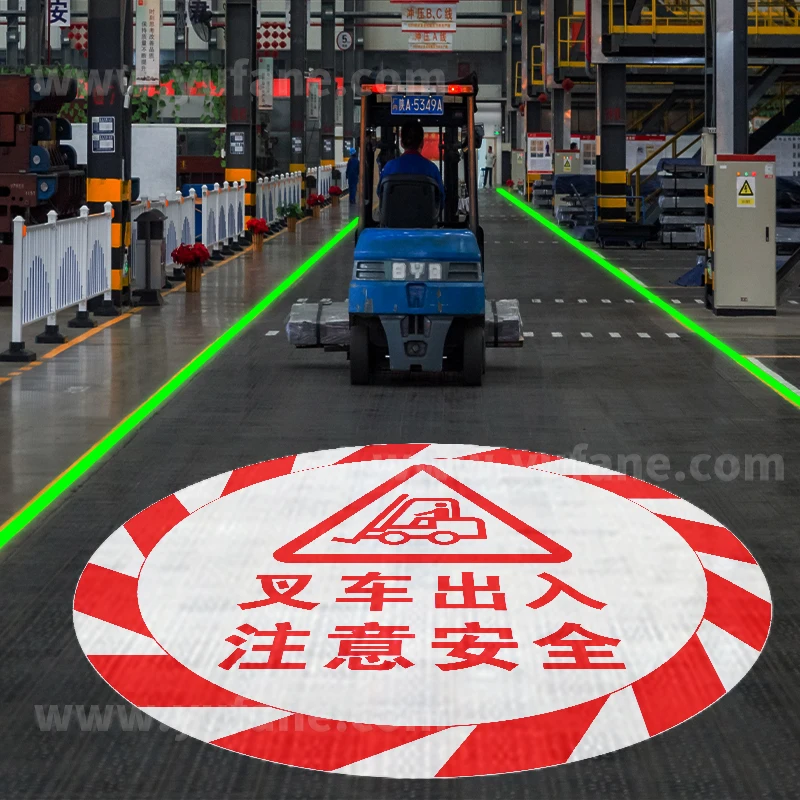Yufan Industrial Laser Projection Lights Warning Signs Virtual Sidewalk Laser Line High Power High Bright Laser Spotlights