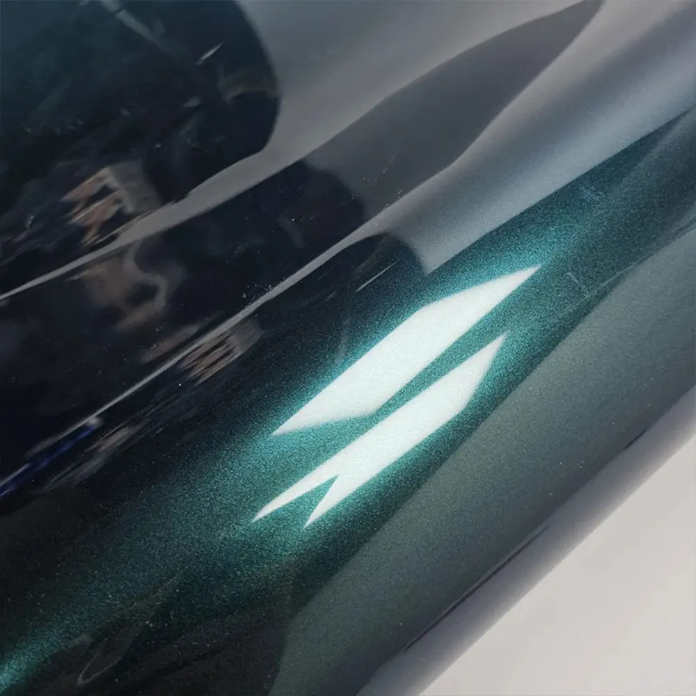 

10/50cm Gloss Metallic Midnight Green Vinyl Wrap Adhesive Car Wrapping Film Foil with Air Release Car Body Interior Stickers