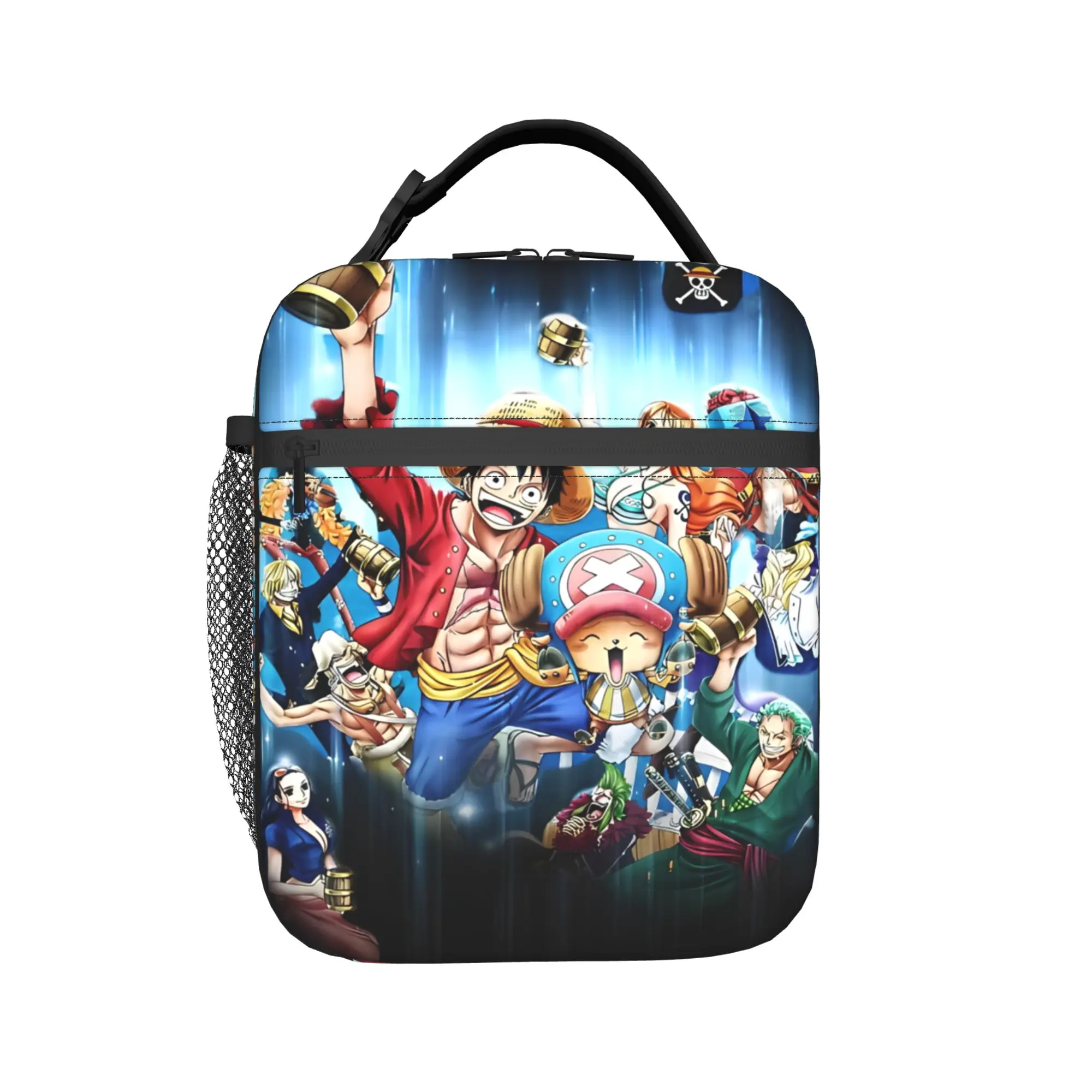 

luffys o-one-piece-e zoro Thermal Insulated Lunch Bags for School Portable Food Container Bags Thermal Cooler Lunch Boxes