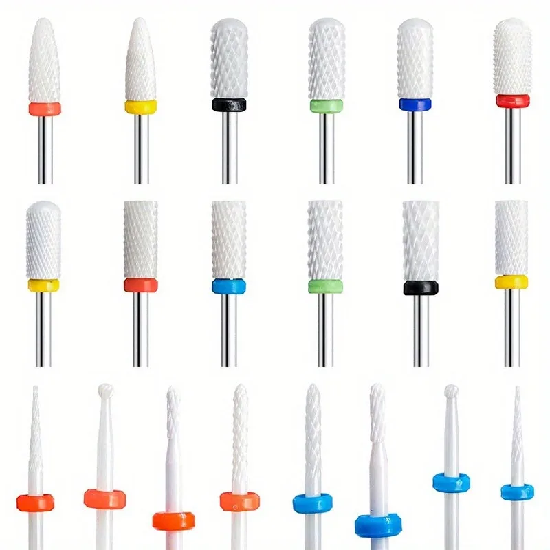 1Pcs Ceramic Milling Cutter Nail Drill Bits Electric Manicure Drills Pedicure Mill Bits Machine Files Nail Art accessories Tool