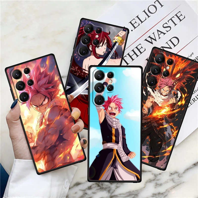 

Fairy Tail Anime Movie Cool For Samsung Galaxy S24 S23 S22 S21 S20 FE S10 S10E Plus Ultra Pro Lite 5G Black TPU Phone Case