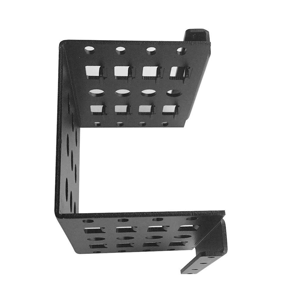 Suporte adaptador de 4 baias, 2.5 polegadas a 3.5 polegadas, ssd, gabinete de disco rígido, bandeja, chassi de liga de alumínio, suporte de montagem interna