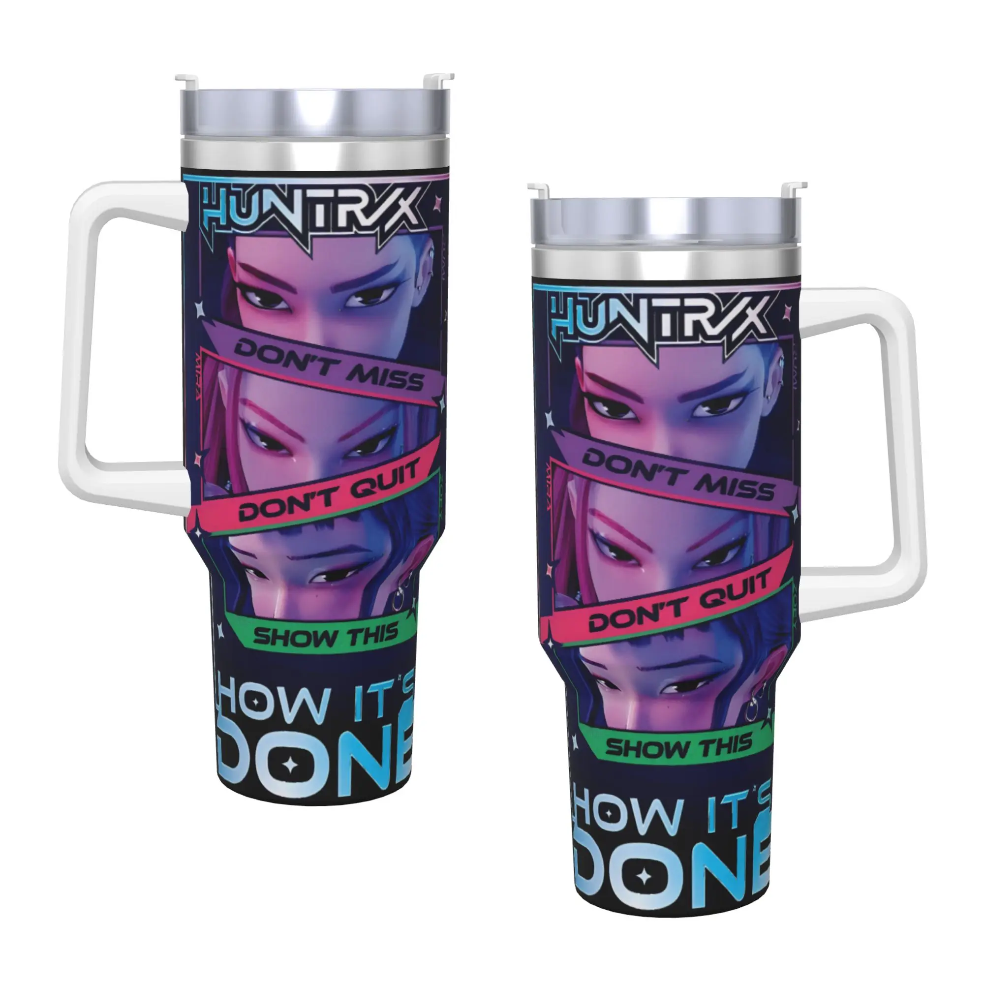 

Stainless Steel Tumbler Huntrix How It's Done Thermal Mug Kpop Demon Hunters Keep Heat Hot Drinks Mugs Cup Travel Water Bottle
