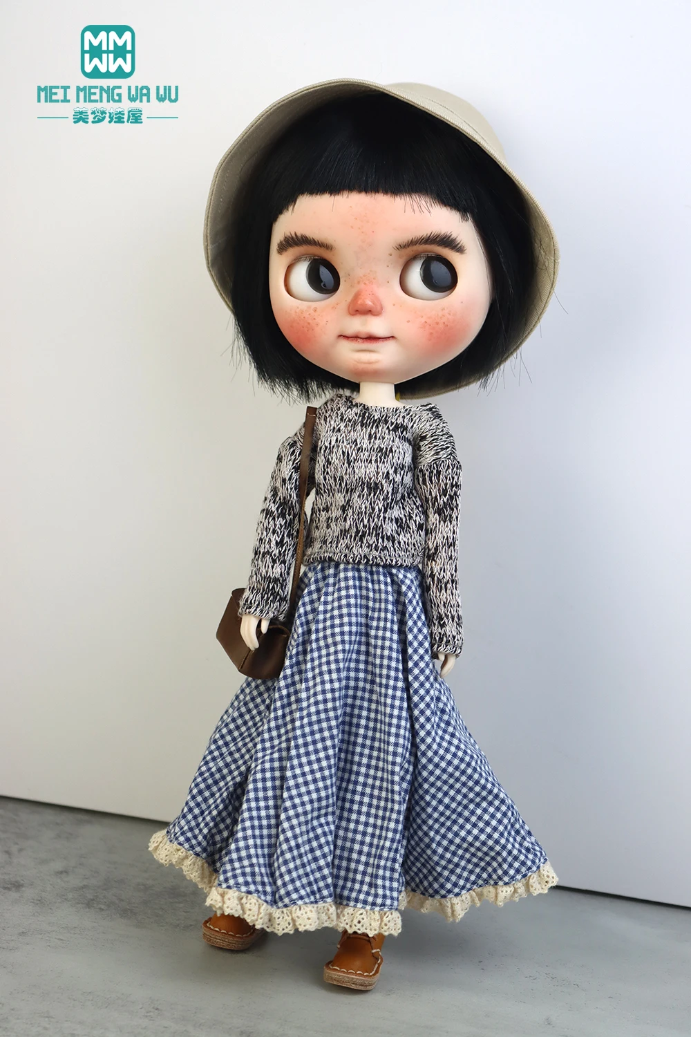 

Blyth Doll Clothes Fashion knitted sweater black, blue, red for Toys Azone OB22 OB24 Toys Gift