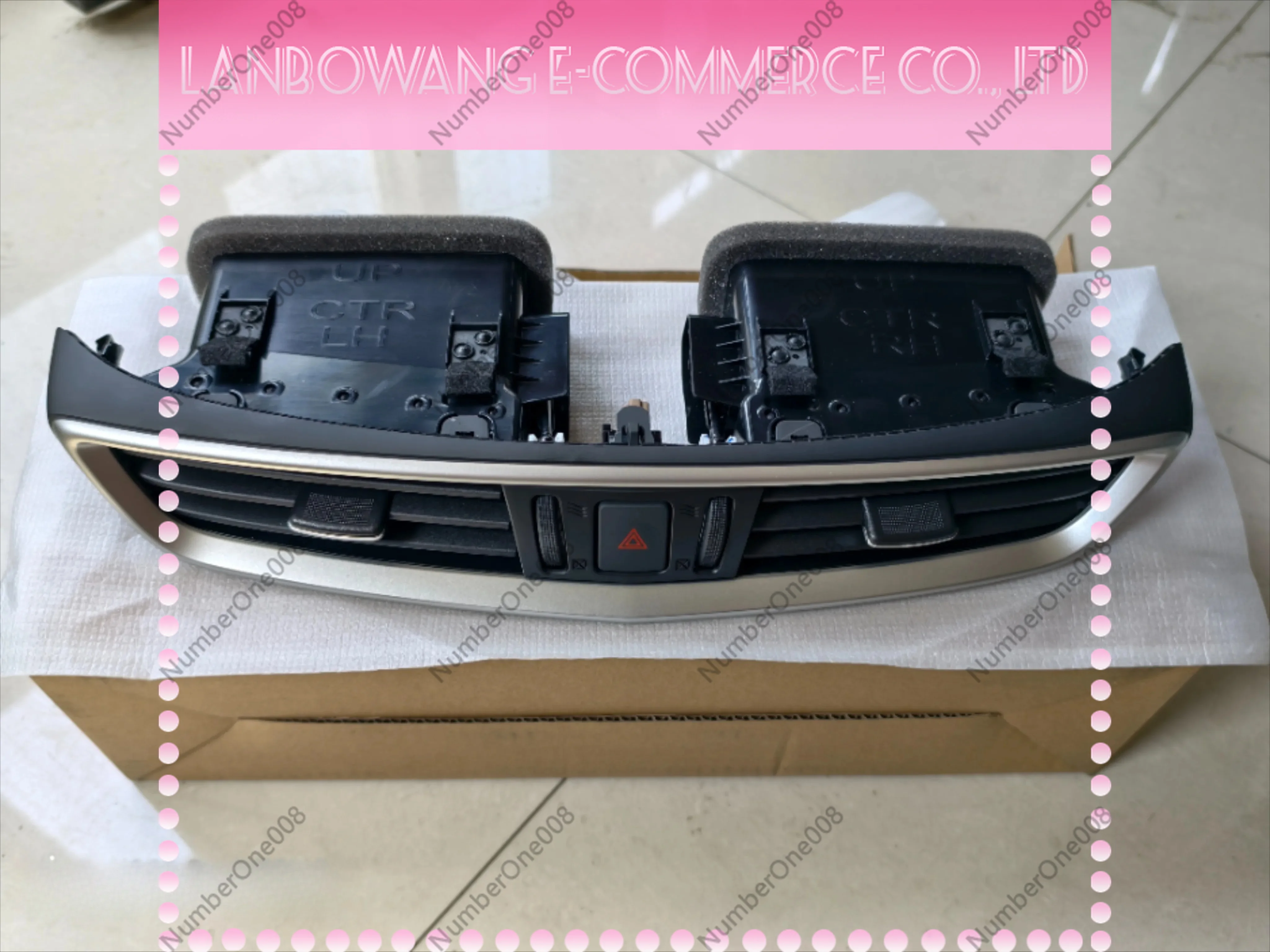 For Nissan X-Trail 2014-2016 Qashqai 2016-2021 Front Center Dashboard AC Vent, Air Conditioning Outlet Replacement