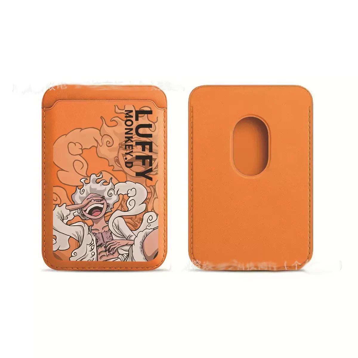 One Piece Anime Cartoon For Magsafe Magnetic Leather Wallet Case For iPhone 17 16 15 14 Samsung Huawei Card Holder with Magnet - view 2