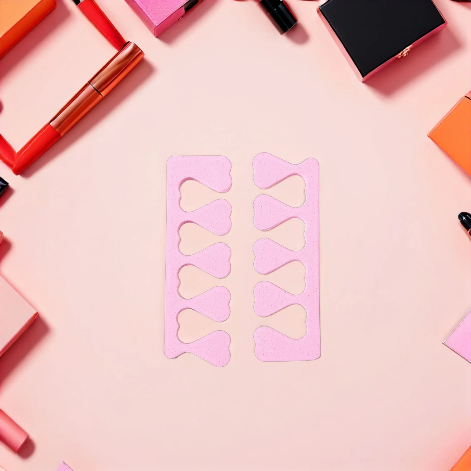 2 szt. Separatory do palców, piankowe narzędzia do pedicure i zdobienia paznokci, do ochrony świeżego lakieru, losowy kolor, przekładki do paznokci, separatory do palców, pedicure