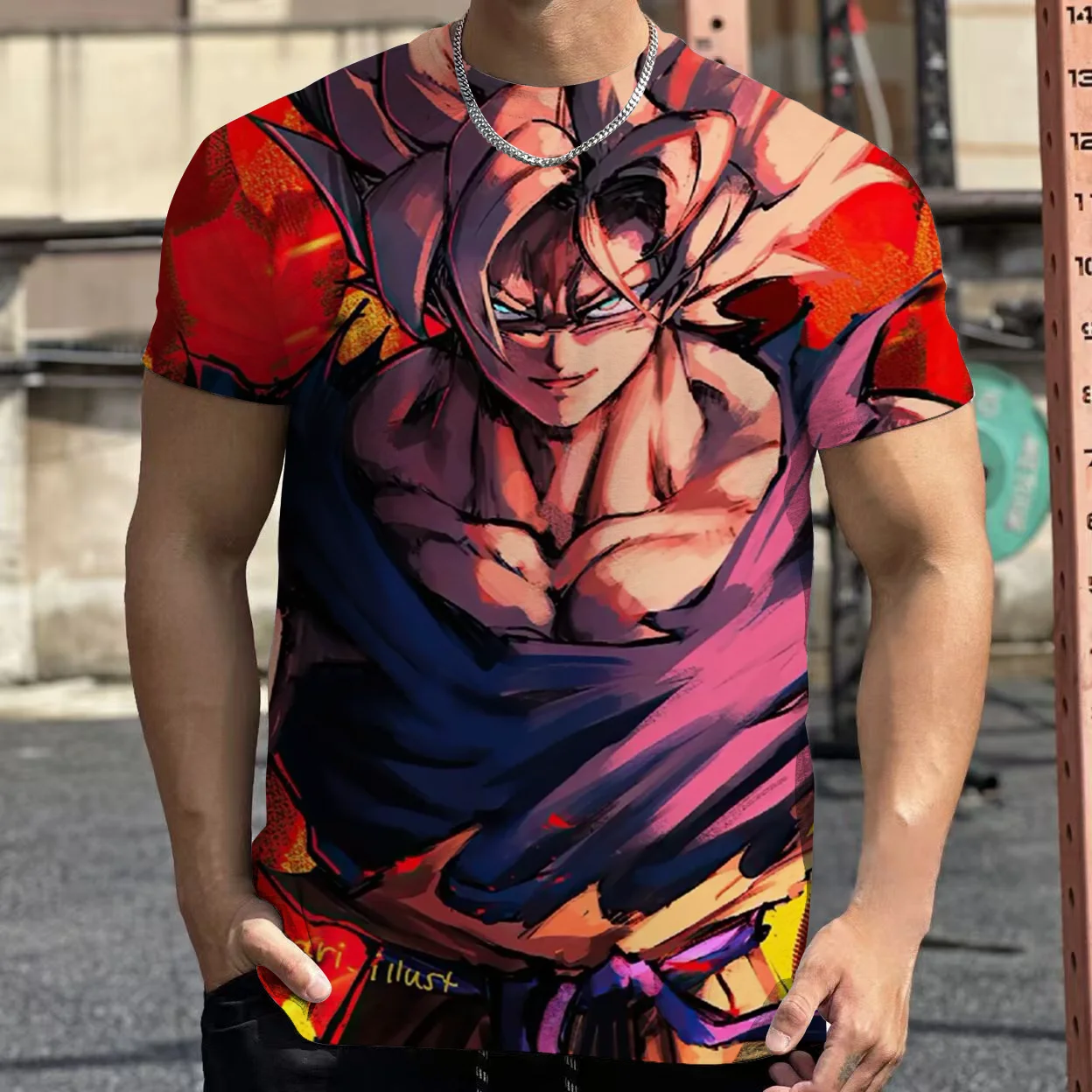 

2025 Fashion Dragon Ball 3D Harajuku Kids boys T-shirt Summer Short Sleeve O-Neck Goku Vegeta Men's Vegeta Casual Shirt Boys