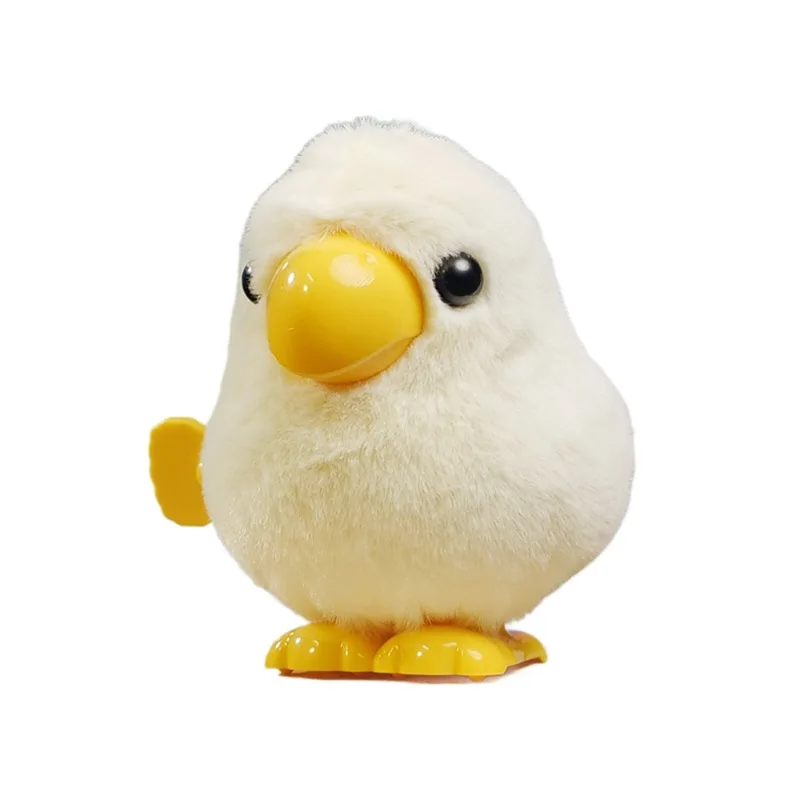 

Cute Clockwork Chicken Toys Wind-up Jumping Duck Parrot Animal Plush Toys Creative Baby Interactive Happy Toys Kids Gift