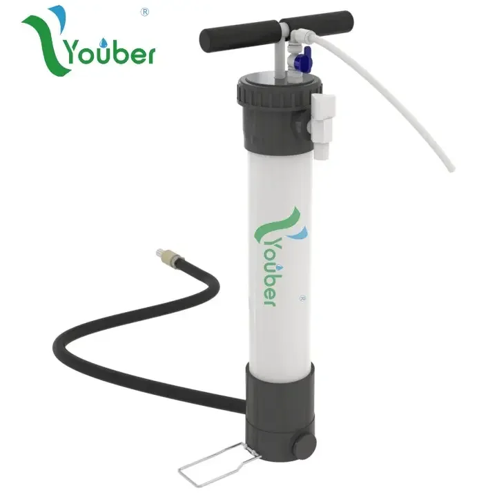 

Portable hand pump UF filtration system purifier outdoor emergency drinking water supply survival water filter