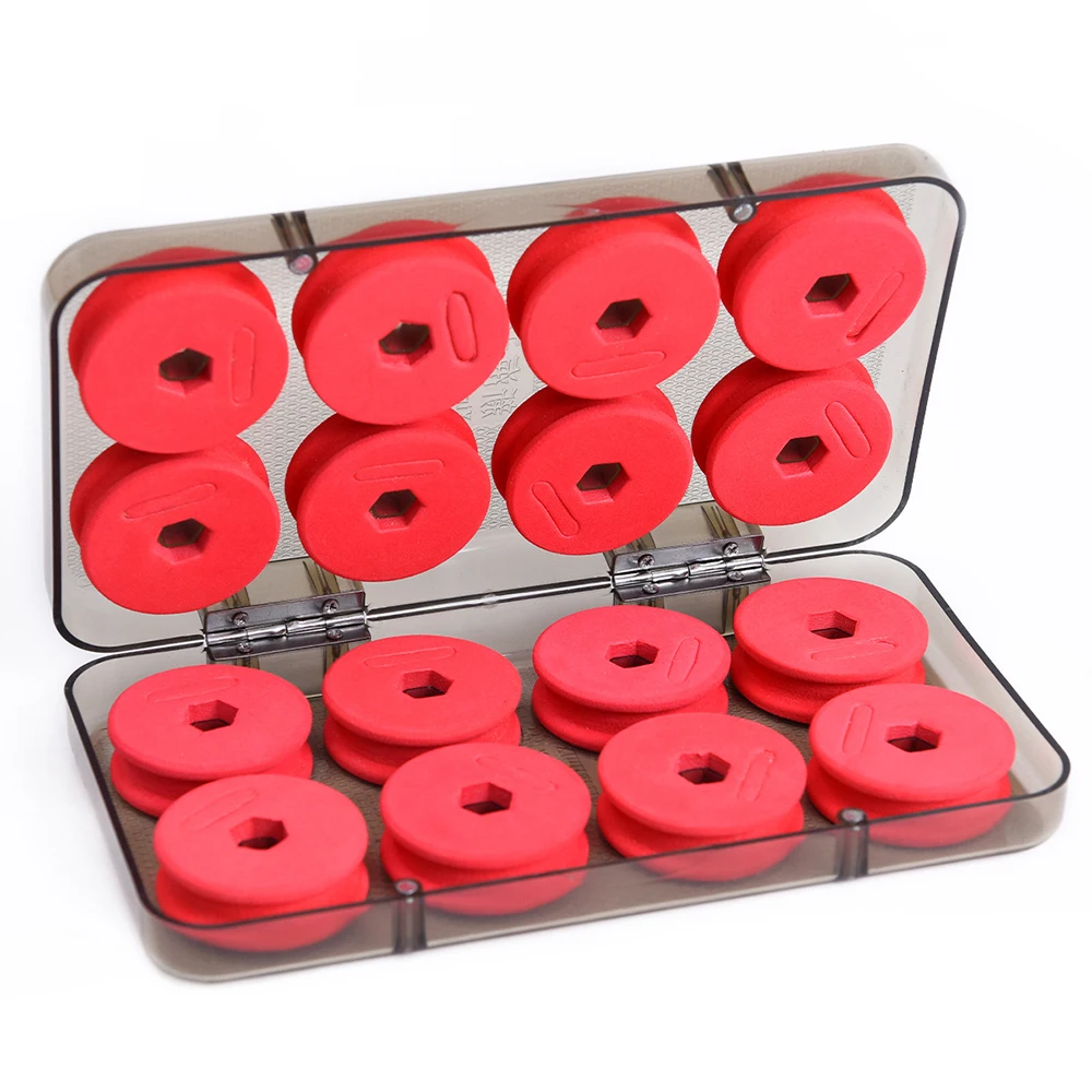 

16pcs Foam Fishing Winding Board Fishing Line Shaft Fishing Line Spools Fly Fishing Gear Bobbin Spools Fishing Line Storage Box