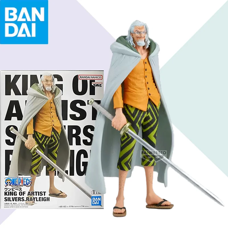 

Оригинальная коллекционная фигурка BANDAI BANPRESTO One Piece King of Artist Silvers Rayleigh, модель аниме-персонажа, игрушка, подарок на праздник