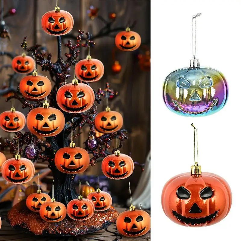 Halloween Hangings Pumpkin Ornaments Vintage Halloween Hangings Pendants 3PCS Spooky Halloween Ornaments Scary Halloween