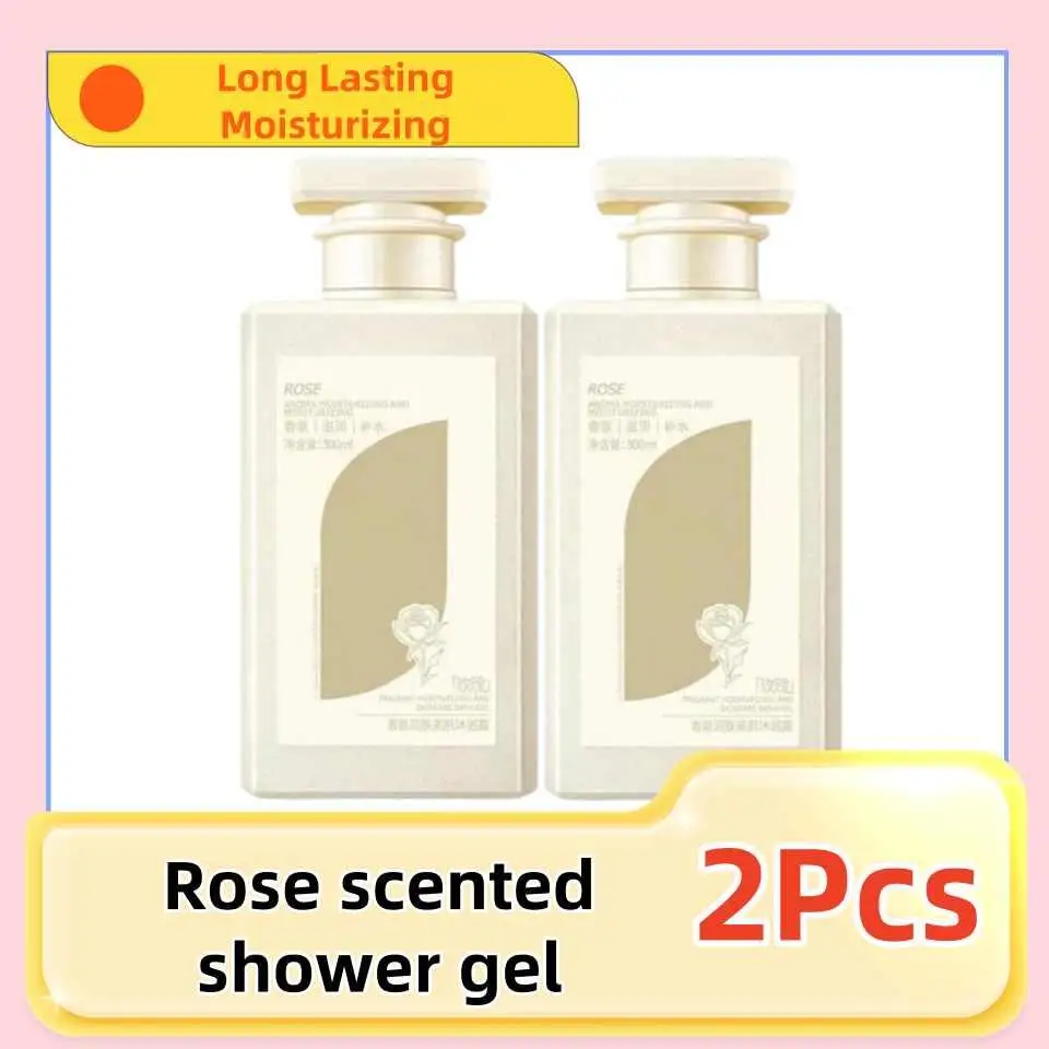 2Pcs Body Wash Perfume Long Lasting Fragrance Moisturizing Skin Beautifying Bath Lotion Shower Gel Perfume Body Wash
