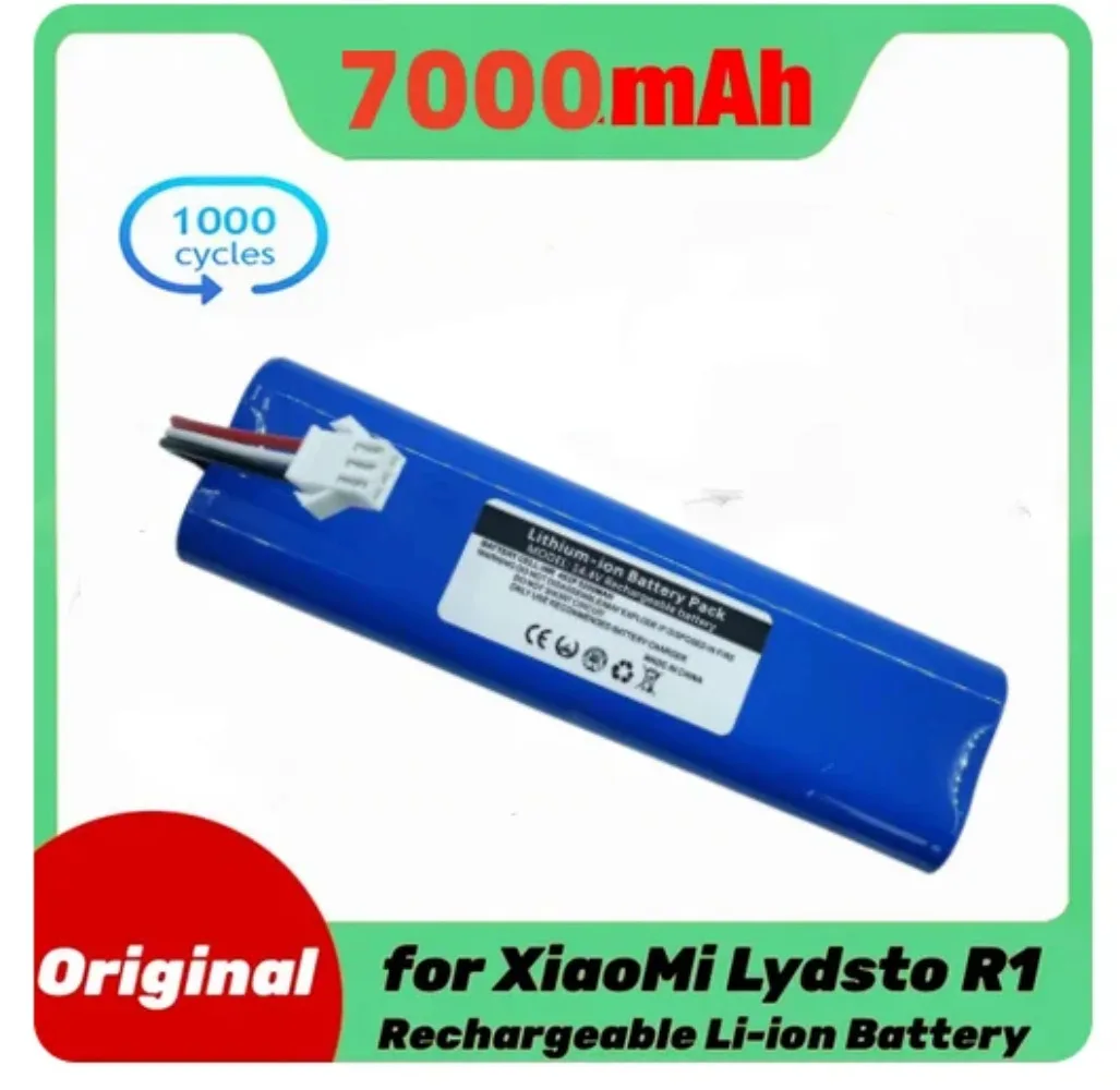 

Original Genuine 6400mAh For XiaoMi Lydsto R1 Rechargeable Li-ion Battery Robot Vacuum Cleaner R1 Battery Pack with Capacity