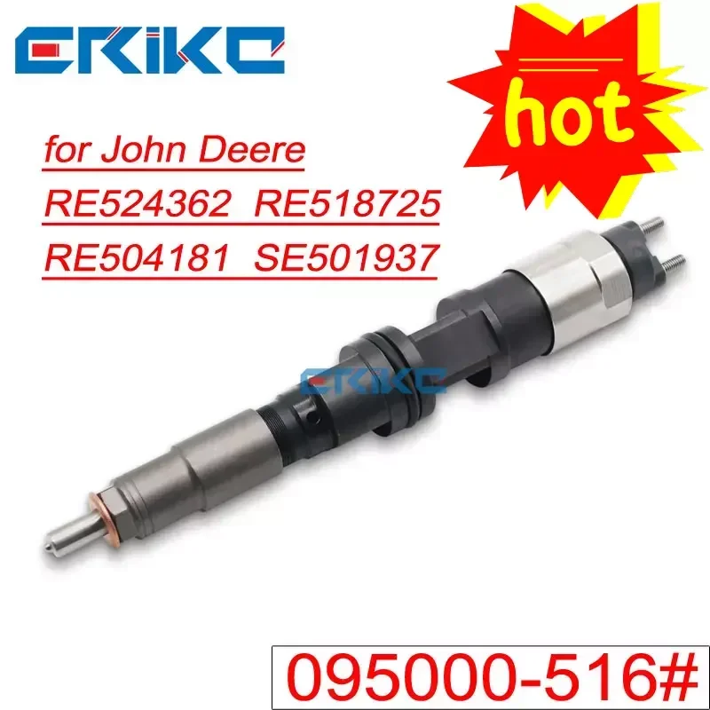 Conjunto de inyector CRDI 095000-5161, inyector de combustible de carril común 095000-5160 para JOHN DEERE RE524362 RE518725 RE504181 SE501937