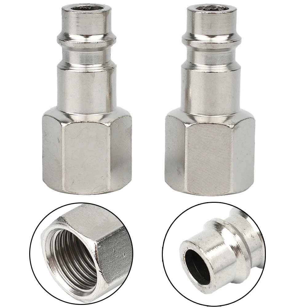 

1/4" Femal Air Line Hose Coupler Compressor Connectors Silver Euro Male Quick Release Fittings Quick Release Pneumatic Parts
