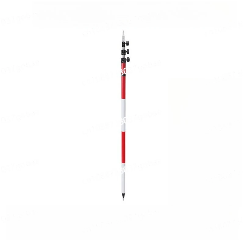 

3.6m 4.6m 5.2m Aluminum Telescopic Surveying Prism Pole, Quick High Accuracy,Measuring Accessories Survey and Draw