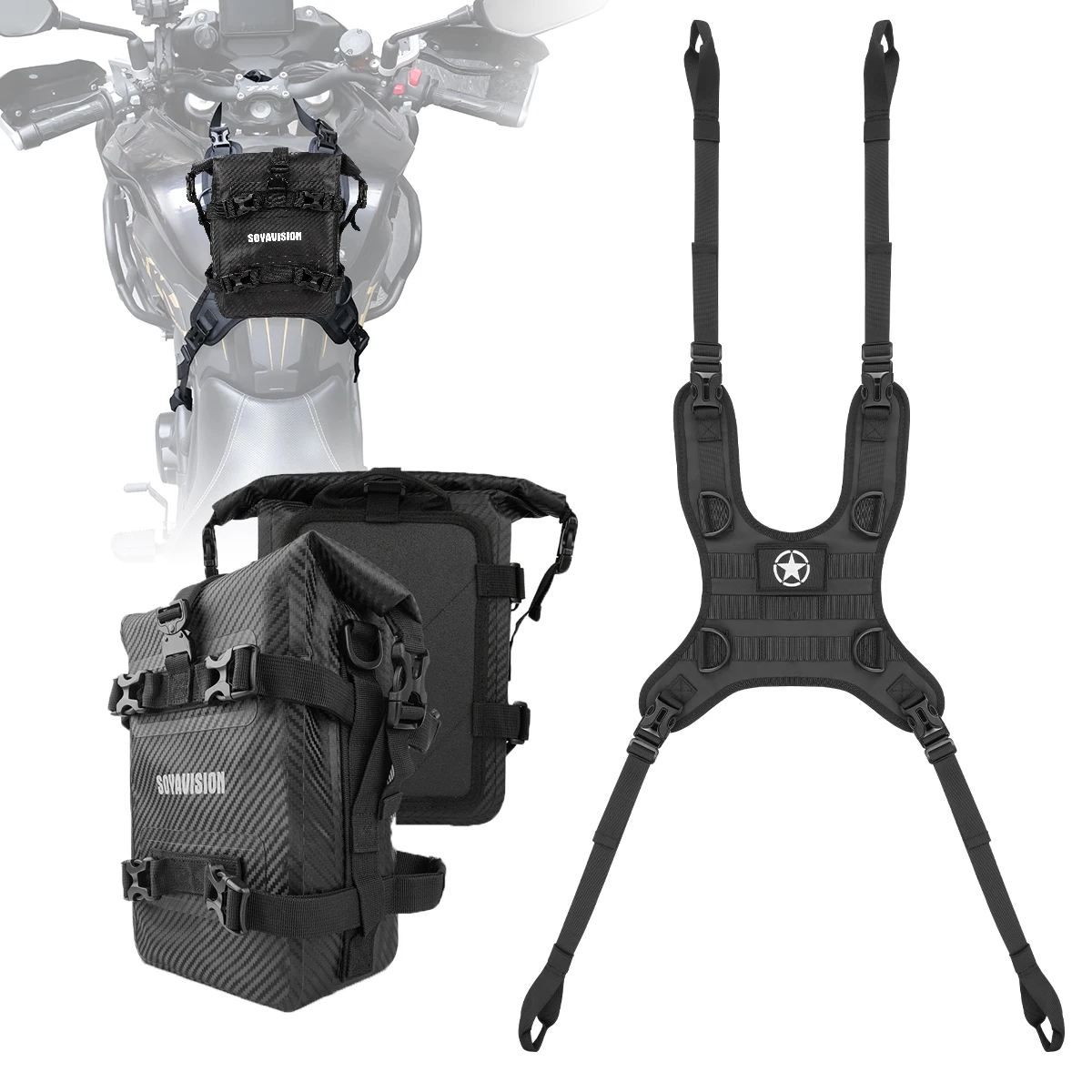 

Для мотоцикла Honda, защитный барьер, сумка для хранения бампера, подвесная сумка для топливного бака, боковая сумка, передняя сумка, подвесная сумка, сумка для топливного бака