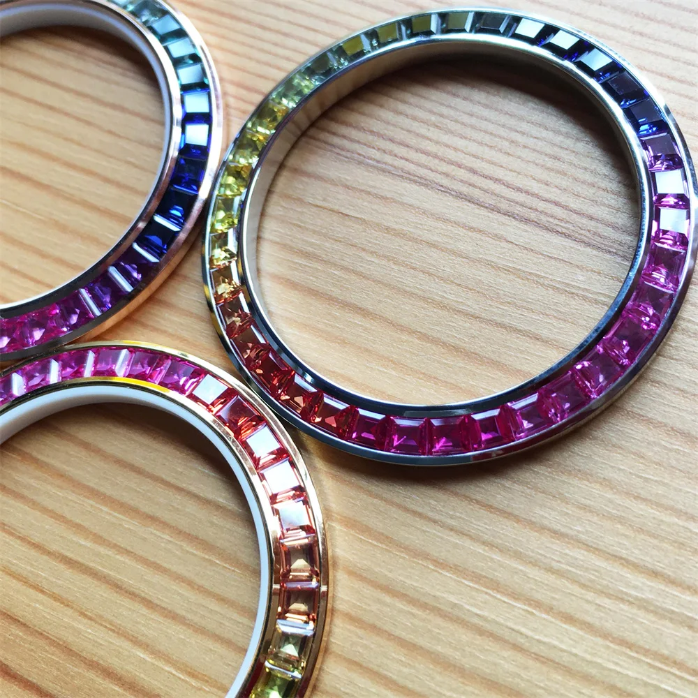 Rainbow Watch Bezel Inserts Fit for Rolex Daytona 40mm Watch upgrade modification parts