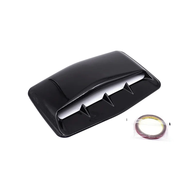 

Car Hood Scoop Universal ABS Plastic Black Carbon Air Intake Grille Inlet Trim Decoration Bonnet Vent Cover Front Hood Scoop