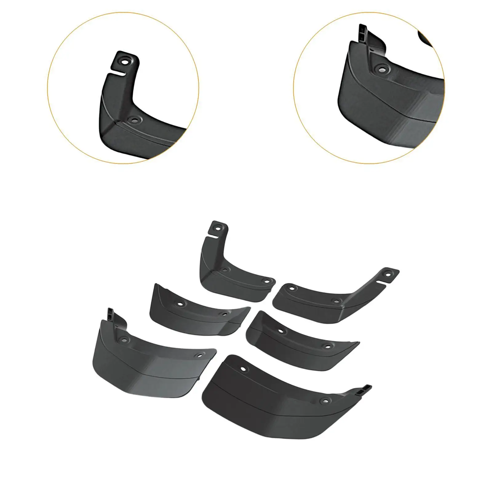 

Car Mudguards Set Replacement Easy to Install Fenders for Tesla Model 3
