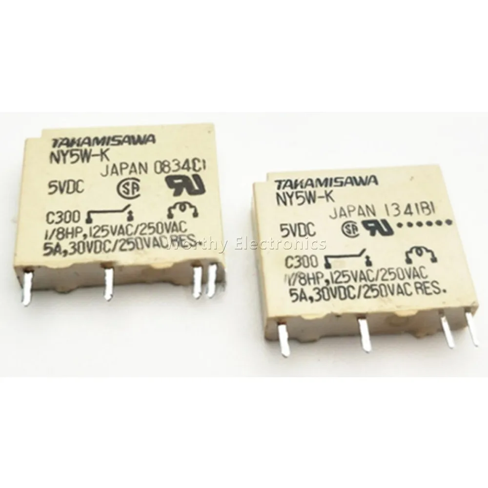 

Free Shipping 10PCS/LOT TAKAMISAWA-NY5W-K 5VDC 5A 5V 4PIN Relay