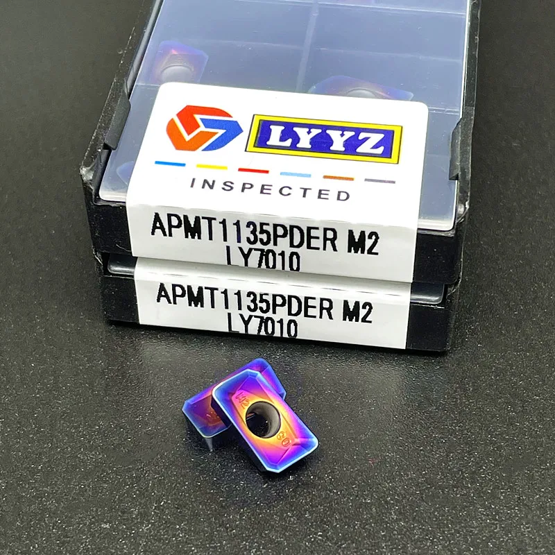 APMT1135PDER H2 M2 LY7010 Nano blue Turning Insert Carbide insert Tool CNC Milling Insert APMT 1135 insert end milling cutte