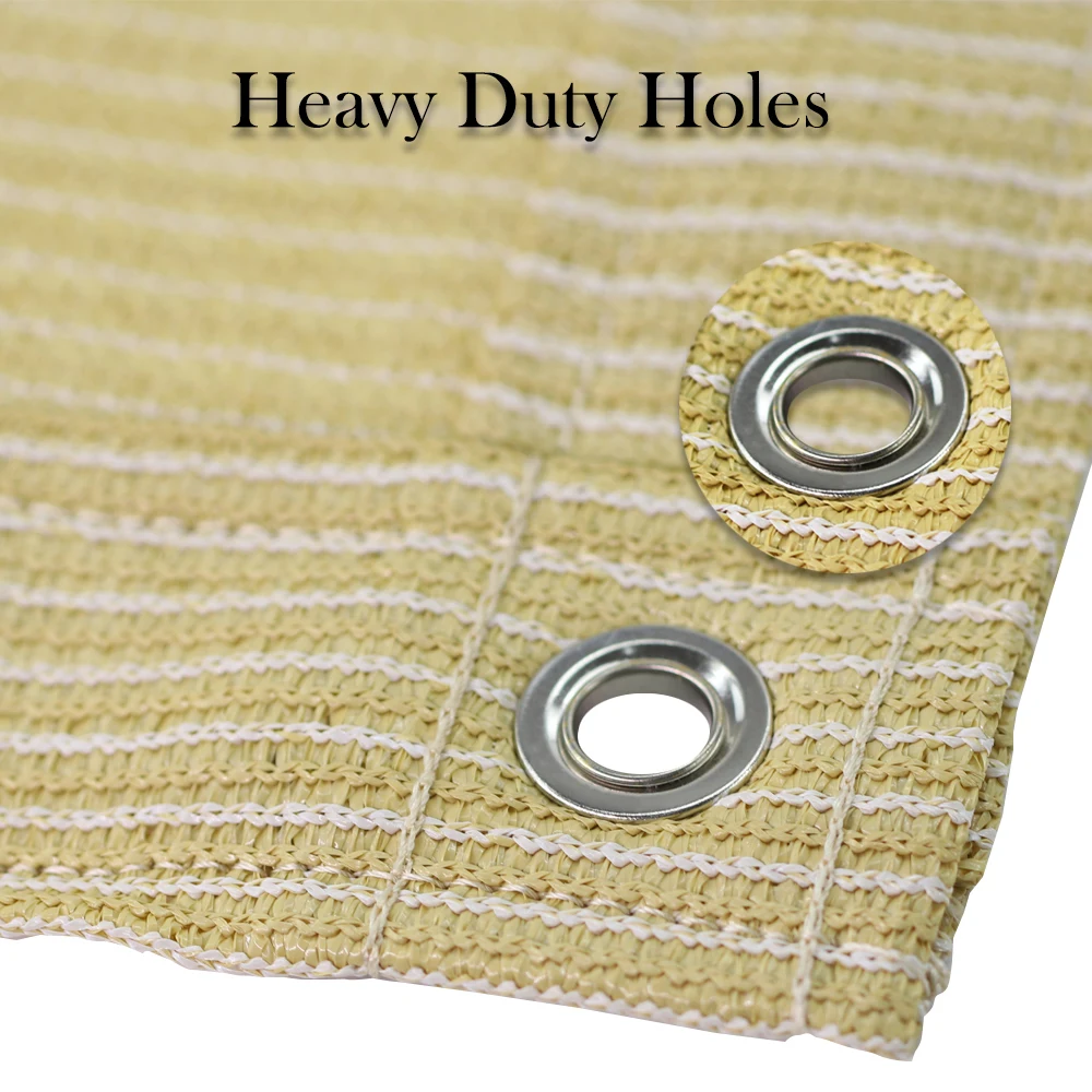Thickened HDPE Fabric Anti-UV Sun Shade Net 7 Colors 36 Sizes Rectangle Canopy Awning Cloth Screen Outdoor Garden Patio Carport