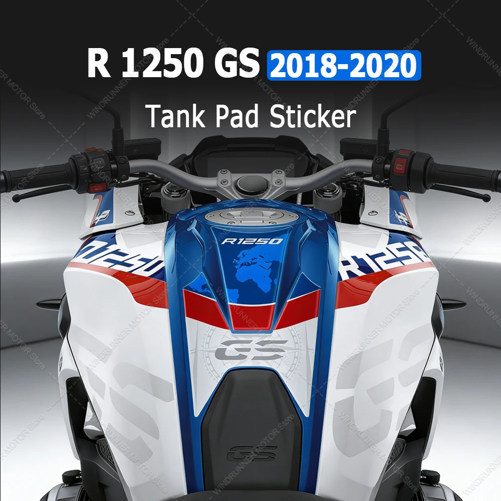 

For R 1250 GS R1250 GS Motorcycle Accessories Tank Pad Sticker 3D Gel Epoxy Resin Fuel tank sticker set Anti-Slip Sticker