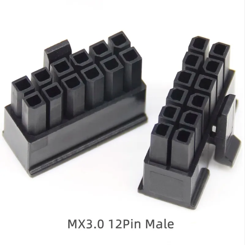 3pcs Molex 3.0mm Pitch Small 5557 Plug MX3.0 6Pin 8Pin Male Connector Housing Double Row 43025 Rubber Shell 6P 12P 16P Terminals