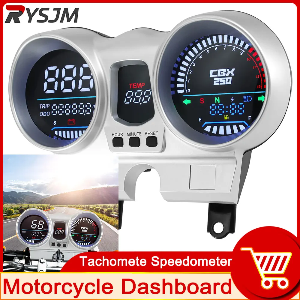 

Gauge Tachomete Speedometer Digital 12V Motorcycle Dashboard 37100-KPF-961 For Honda CBX250 CBF250 Twister 2001-2008 customized